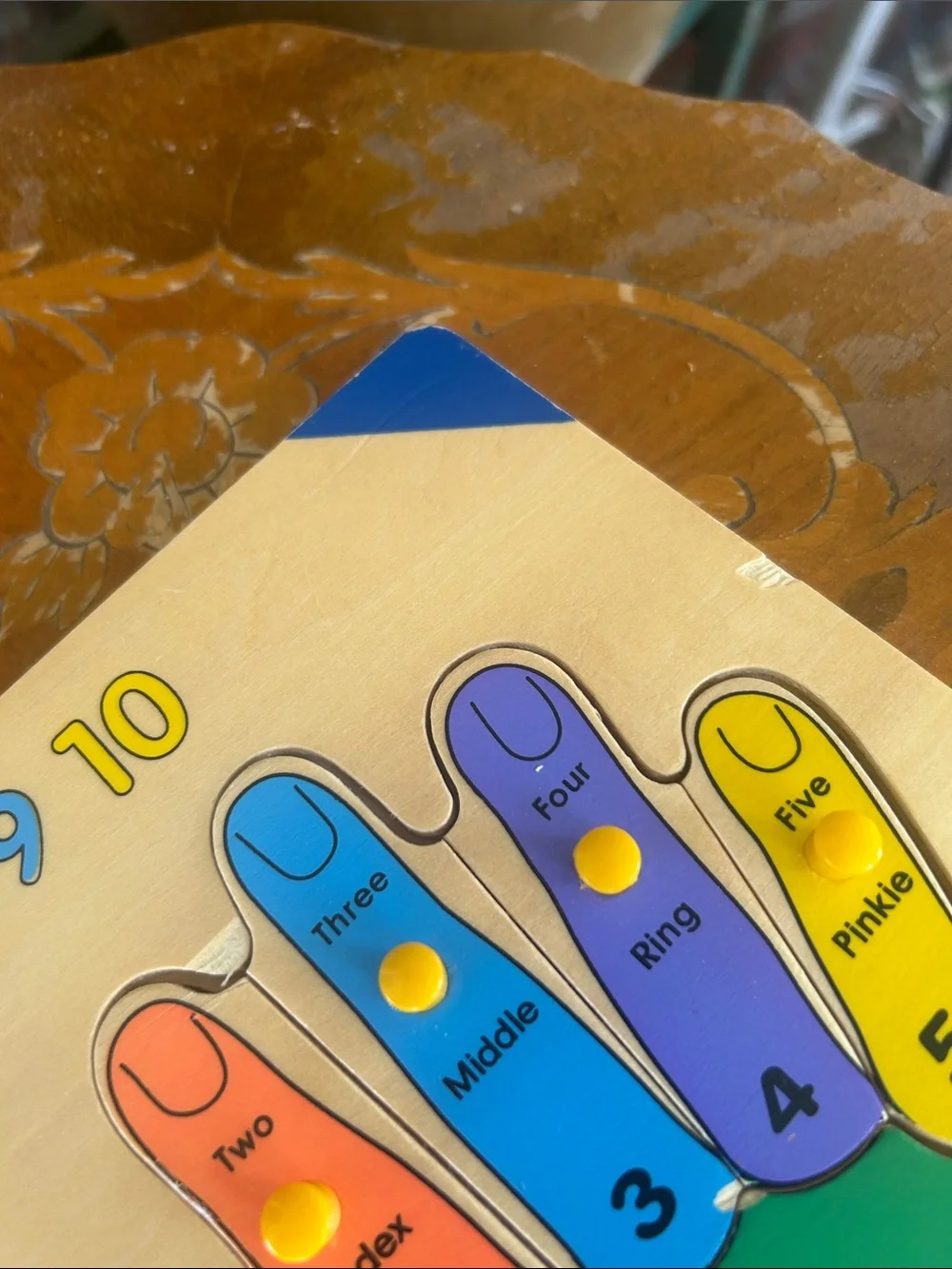 Vintage Wood Hand Puzzle